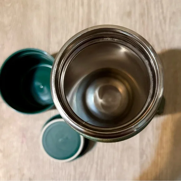 Vintage Stanley Aladdin Thermos 24 Oz A-1350B Wide Mouth Green - Picture 9 of 12